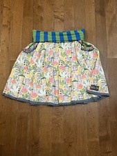 Matilda Jane Homeward Bound Floral Village Print A-Line Skirt Pockets Women s M