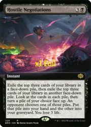 Hostile Negotiations (Extended Art) Foil - The Brothers' War #329