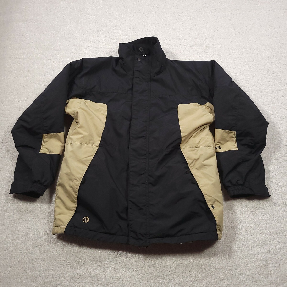 Vintage Columbia Convert Coat Mens 18/20 Black Tan Ski Vintage Columbia Convert Coat Mens 18/20 Black Tan Ski