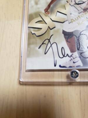 その他 KEVIN GARNETT auto psa9 Kevin Garnett 1995-96 Fleer Metal Autograph Rookie Card #167 PSA 9