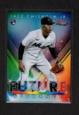 JAZZ CHISHOLM JR 2021 BOWMAN'S BEST FUTURE VIBRANCE INSERT ROOKIE MIAMI MARLINS
