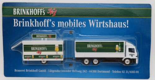 GRELL HO 1/87 CAMION TRAILER TRUCK MB ATEGO 1823 BIERE BRINKHOFF'S BOX - Afbeelding 1 van 6