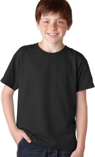 Gildan G500B Youth Short Sleeve Heavy Cotton Crew Neck Stylish T-Shirt - Picture 5 of 5