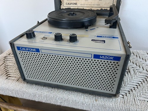 🍊Vintage Califone Stereo 4-Speed Record Player Turntable | Model 1420K WORKS! - 第 5/8 張圖片