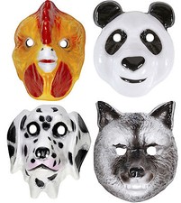 Erwachsenen Tier Maske Zoo Tierpark Tiere Haustier Panda Wolf Hahn Dalmatiner