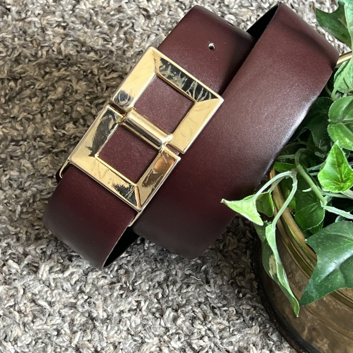 Cipriani Vintage Italian Leather Brown Belt Size Small 6604 Leather Solid Cipriani Belts for Women for sale | eBay main image 3