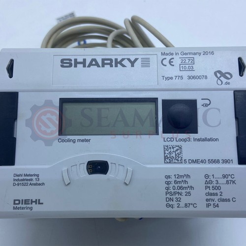 Medidor de calor Sharky 775. 1" BSP qp 6.0m3/hr (PN:3060078) sin batería, V#11 - Imagen 4 de 7