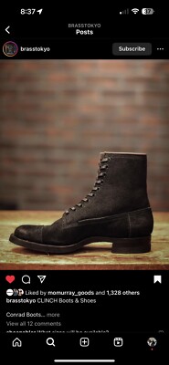 Brass Tokyo Clinch Conrad Horse Suede Cap Toe Boots Size 7 US | eBay