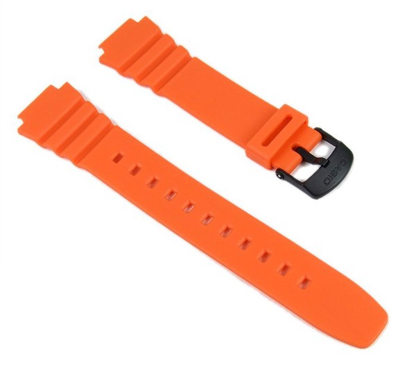 Casio Ersatzband Uhrenarmband Resin Band Orange W-214H-4AVES W-214H-image