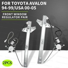 PAIR Front LH+RH Window Regulator For Toyota Avalon MCX10 2000-2005 W/ Motor