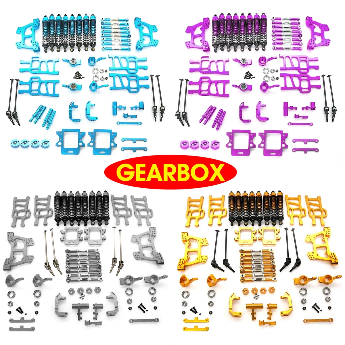 Fits For HSP 94111 94108 Off Road Monster Gearbox 1 10 CNC RC