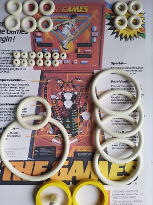 Kit élastiques Et Doigt De Batteur Jaune Pour Flipper Gottlieb Totem - Neuf