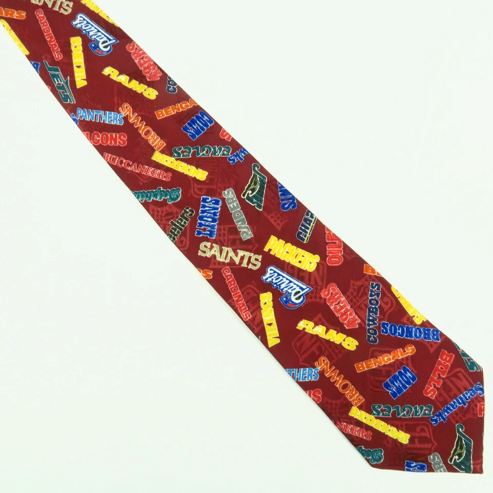 Equipo NFL Hombres Corbata Vaqueros Pieles Rojas Leones Gigantes 49ers Gigantes Steelers Patriots Foto 2 de 4