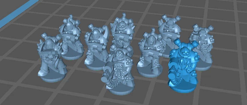 ANKYLO Plague Marines - 6mm - Epic - Resin Miniatures