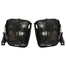 Pair Bumper Fog Lights Driving Lamps W/Bulbs For Dodge Ram 1500 2013-2018