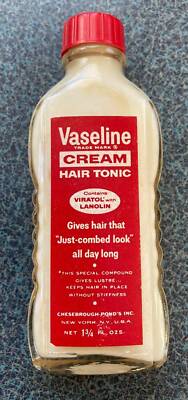 Vintage New Old Stock Vaseline Cream Hair Personal Size Cheesebrough Pond Inc