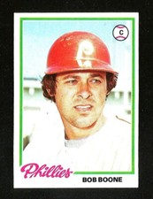 1978 Topps BASEBALL #161 BOB BOONE EXMINT PHILADELPHIA PHILLIES (SB1)