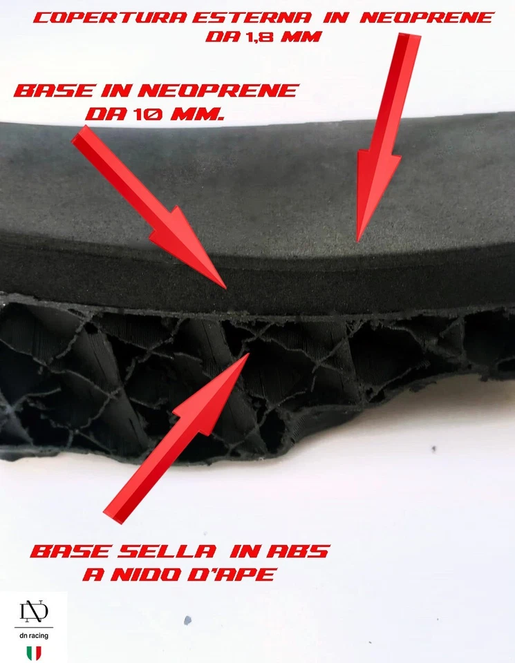 Sella Racing in neoprene per Aprilia RS 660 - Immagine 3 di 4