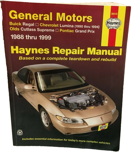 Haynes General Motos Buick Regal Chevy Lumina Olds Cutlass, Grand Prix