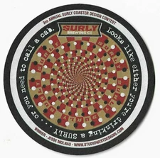 Surly Brewing Co Beer Coaster Brooklyn Center Mn