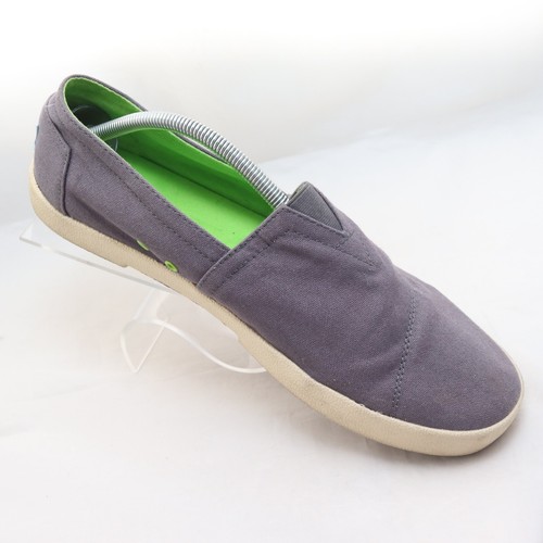 TOMS Men's Size 11 Gray Fabric Comfort Casual Loafers Slip-On Shoes Sneakers - Picture 2 of 10