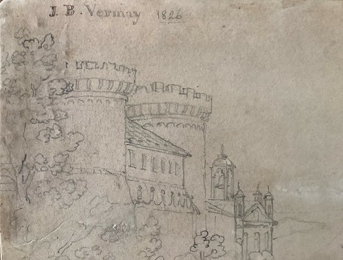 Jean-Babtiste Vermay. Zeichnung. Ohne Titel, 1826. Graphit auf Karton. - Bild 11 von 11