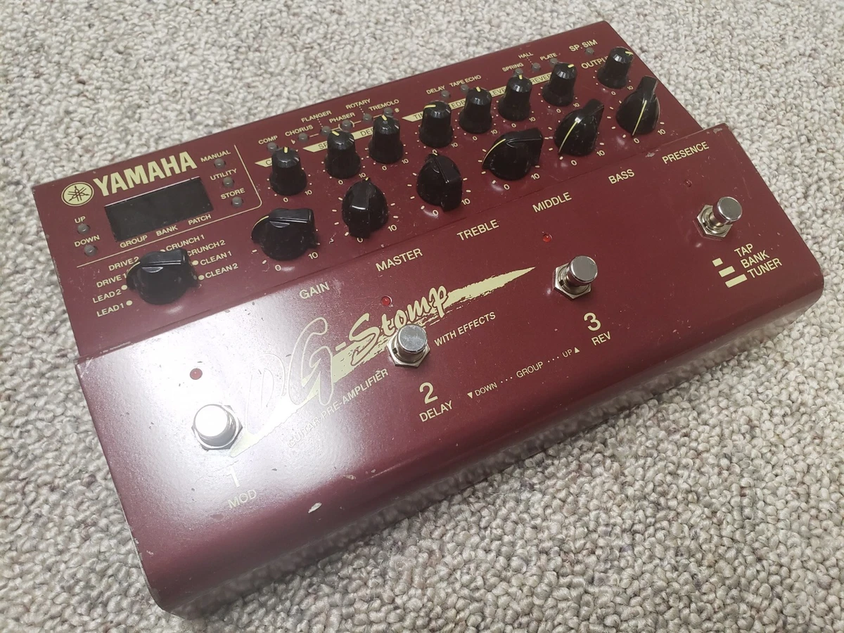 Yamaha DG-Stomp Guitar Effect Pedal Pre Amp Bass Multi Processor DG Stomp Model