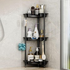 Corner Shower Caddy Standing - 3 Tier Rustproof Plastic Shower Caddy, Floor C...