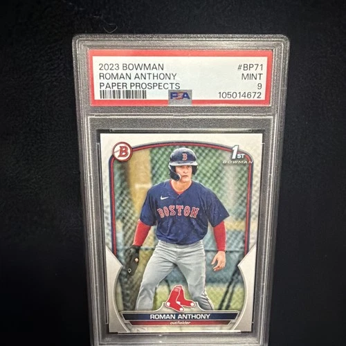 2023 Bowman Prospects Roman Anthony Boston Red Sox #BP-71 (RC) PSA 9