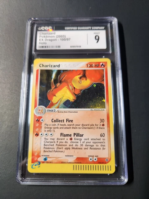 Cgc 9 Charizard Holo Ex Dragon 100/97