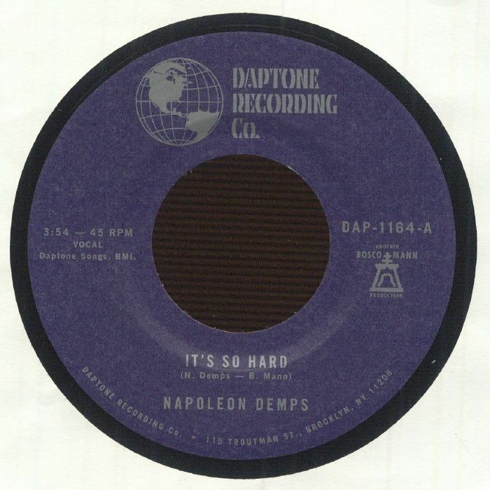 NAPOLEON DEMPS - It's So Hard - Vinyl (7"")