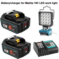 Makita 18V/14.4V LED Work Light Torch Flashlight Lamp Camping battery charger