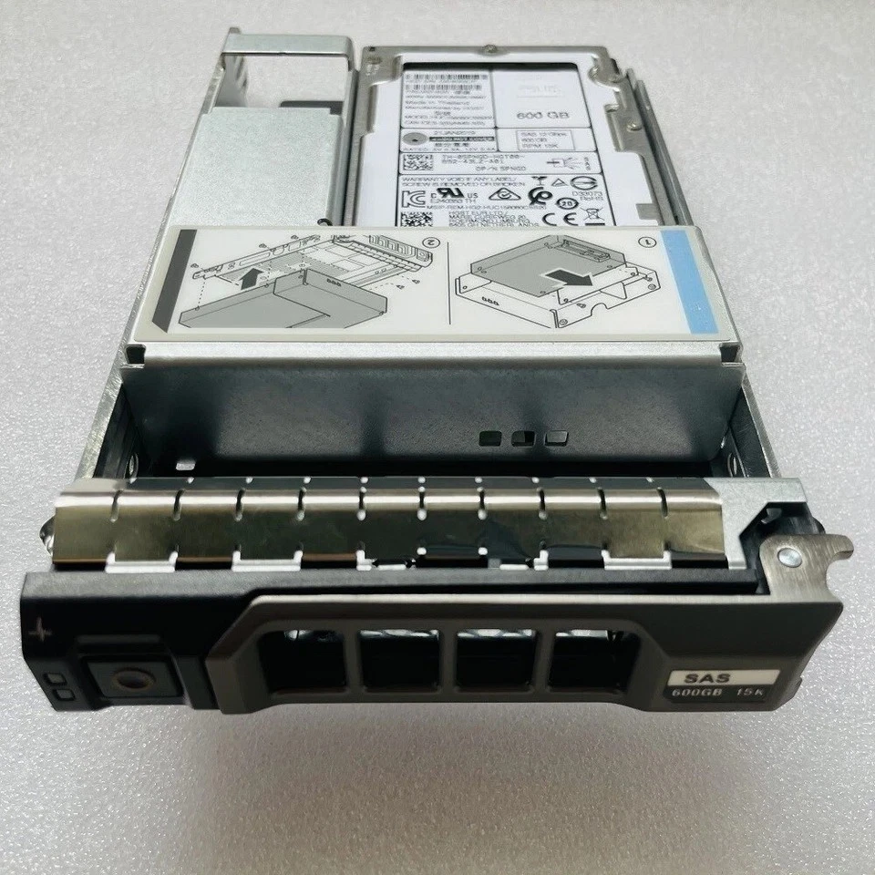 Compatible DELL 600GB 5PNGD15K SAS W/Tray 3.5" 12Gbs HDD FOR R510 R710 R720 R730 - Image 3 of 3