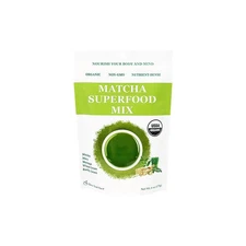 Cherie Sweet Heart Matcha Green Superfood Mix, Non-GMO Mixed Greens, Plant Ba...