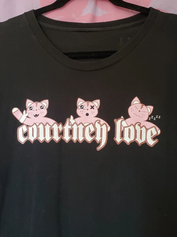 Camiseta vintage Courtney Love Tour 2004 Hole Guitarra Cobain ¡MUY RARA! AUTÉNTICO Foto 2 de 4