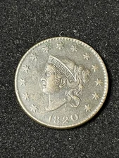 1820 Large Cent Large Letters 