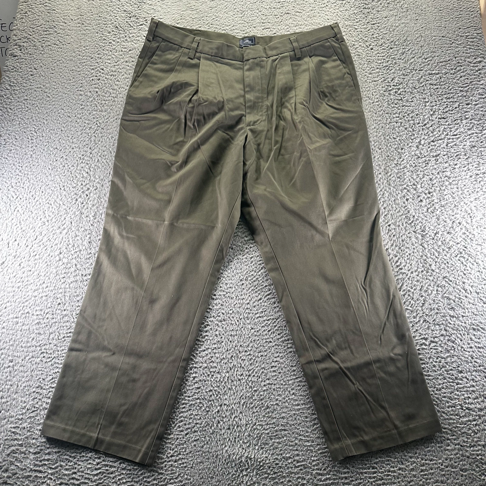 Dockers D3 Pant Mens 40x29 Green Cotton Khakis Straight Classic Utility Workwear
