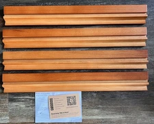 Yellow Mountain Imports 18” Classic Chestnut Wooden Mahjong Racks W/Pushers- 4