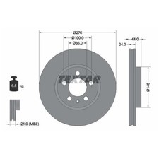 2x Bremsscheibe vorne für Seat Arona KJ7 Ibiza 5 KJ1 | 26211499