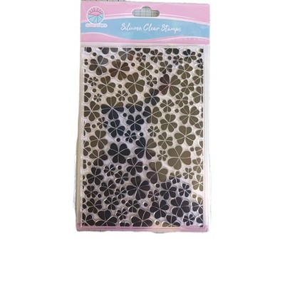Stempelset Hintergrundstempel Clear Stamp ''Kleeblatt''