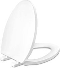 Soft Close Toilet Seat Quick Release Hinges Non Slip Bumpers Easy Clean Cover