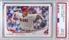 2013 Topps Update Corey Kluber #US105 PSA 10 GEM MT rr4