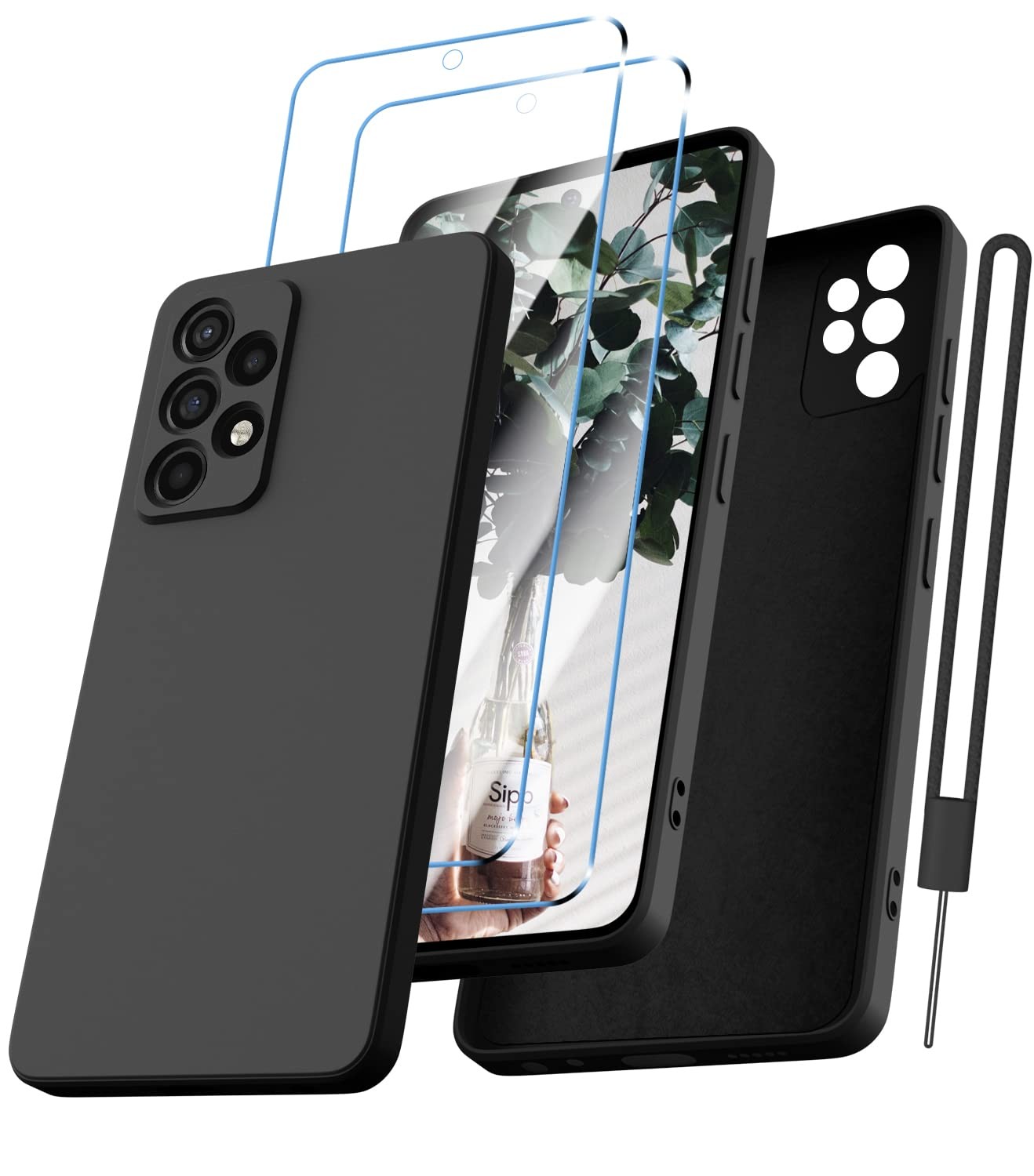 Coque Samsung A53 5G anti-rayures évitant la casse avec 2 verres