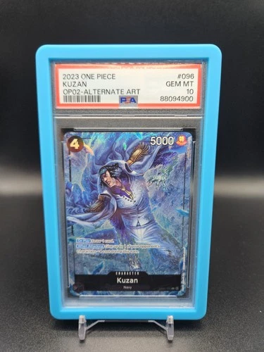 PSA 10 One Piece TCG Kuzan OP02-096 SR Alternate Alt Art Paramount War English