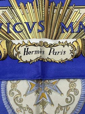 Hermes Silk Scarf Ludovicus Magnus Carre 90 Louis XIV F. de la