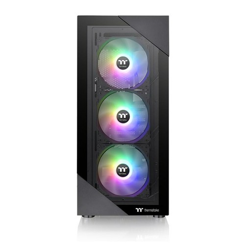 ATX Desktop Computer Gehäuse Thermaltake View 200 Gr. ARGB Schwarz - Bild 2 von 6