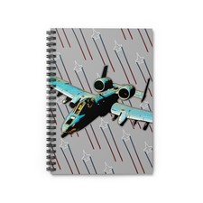A-10 Thunderbolt Fighter Jet Spiral Notebook - Free Shipping