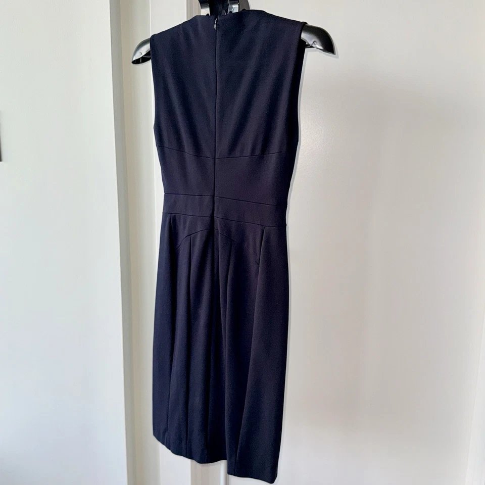 Brooks Brothers шикарный темно-синий платье-футляр XS-элегантный - Изображение 4 из 4
