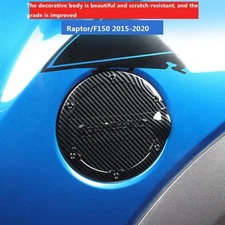 Fit for 2015-2020 Ford F150 Fuel Tank Cover Door Gas Filler Cap-Carbon fiber
