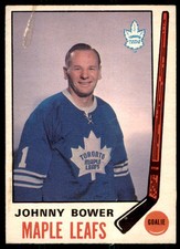 1969-70 O-Pee-Chee Johnny Bower Toronto Maple Leafs #187
